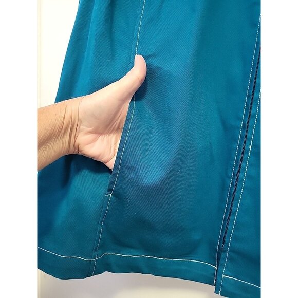 Bob Mackie Wearable Art Embroidered Teal SAMBA Dance Culture Festival Jacket 3X - Picture 5 of 7